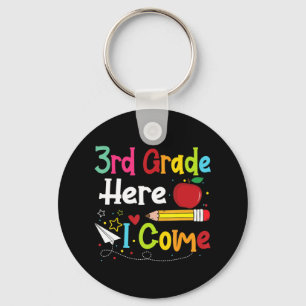 3rd Grade Here I Come Teacher Back To School Boys Sleutelhanger