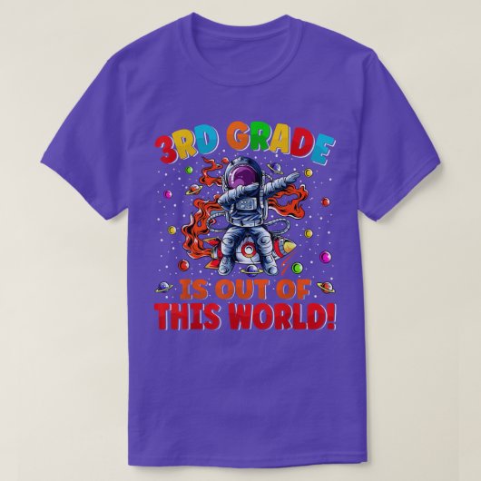 3rd Grade Is Out Of This World Space Rocket Third T-shirt (Design voorkant)