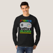 3rd Grade Level Unlocked Back To School Gamer Boys T-shirt (Voorkant volledig)