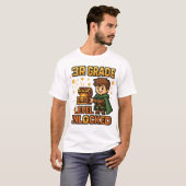 3rd Grade Level Unlocked Gamer T-Shirt – Pixel Adv (Voorkant volledig)