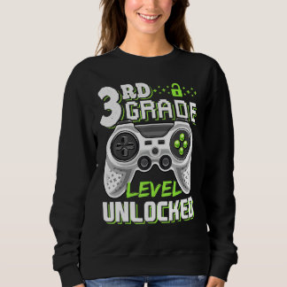3rd Grade Level Unlocked Video Game Back To School Trui