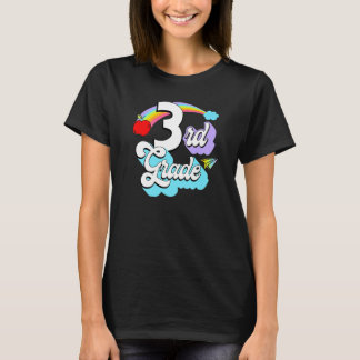 3rd Grade Rainbow Back To School Third Grade Teach T-shirt