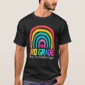 3rd grade rainbow leopard teacher team third grade t-shirt (Voorkant)