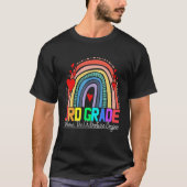 3rd grade rainbow leopard teacher team third grade t-shirt (Voorkant)