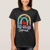 3rd Grade Squad Back To School Rainbow Teacher Gir T-shirt (Voorkant)