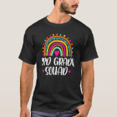 3rd Grade Squad Teacher  Rainbow  Back To School T-shirt (Voorkant)