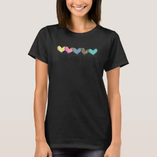 3rd Grade Teacher Life Heart 3rd Grade Teacher App T-shirt