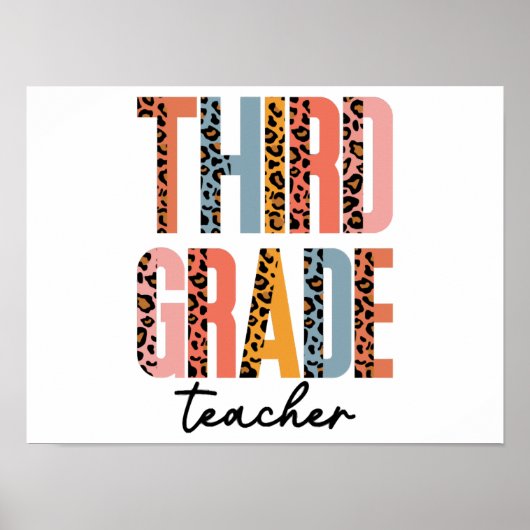 3rd Grade Teacher Poster (Voorkant)