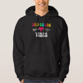3rd Grade Vibes Third Grade Retro Groovy Back To S Hoodie (Voorkant)