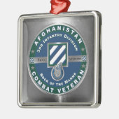 3rd ID Infantry Division Christmas Afghanistan Vet Metalen Ornament (Links)