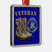 3rd ID Infantry Division Christmas Metalen Ornament (Rechts)