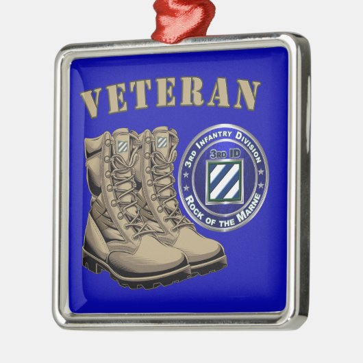 3rd ID Infantry Division Christmas Metalen Ornament (Links)