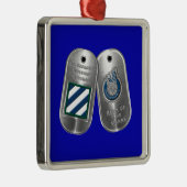 3rd ID Infantry Division Christmas Metalen Ornament (Rechts)