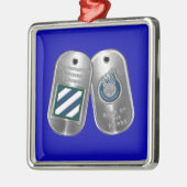 3rd ID Infantry Division Christmas Metalen Ornament (Links)