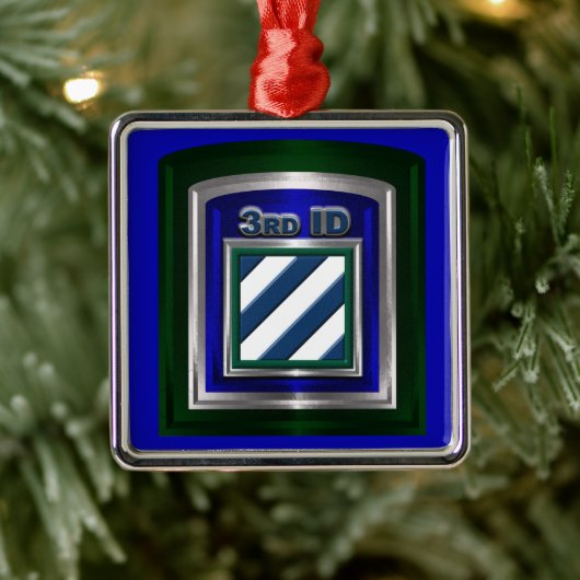 3rd ID Infantry Division Christmas Metalen Ornament (Boom)
