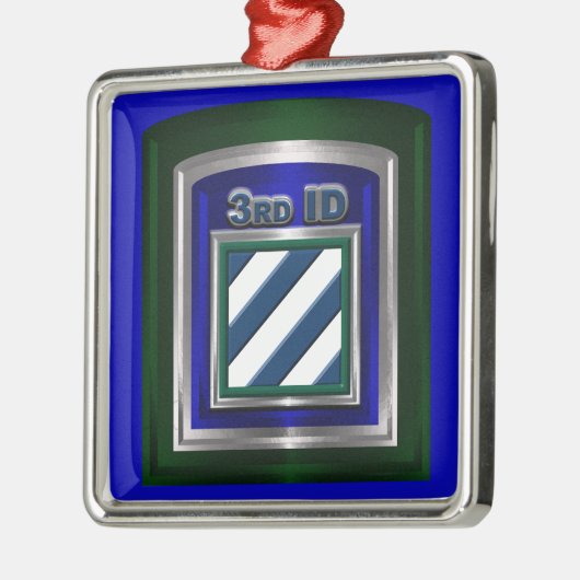 3rd ID Infantry Division Christmas Metalen Ornament (Links)