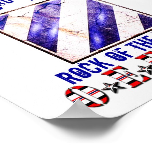 3RD ID ROCK VAN HET MARNE OEF OIF POSTER (Hoek)