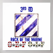 3RD ID ROCK VAN HET MARNE OEF OIF POSTER (Voorkant)