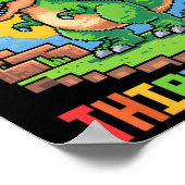3rd I'm Ready To Crush Third Grade Dinosaur Gamer  Poster (Hoek)
