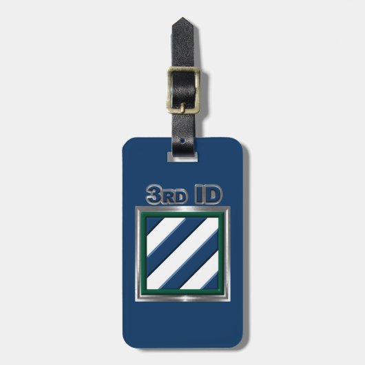 3rd Infantry Division Bagagelabel (Voorkant verticaal)