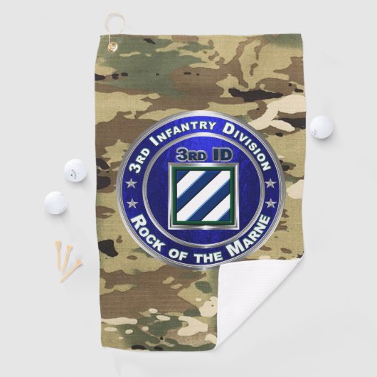 3rd Infantry Division Golfhanddoek (Insitu)