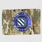 3rd Infantry Division Golfhanddoek (Horizontaal)