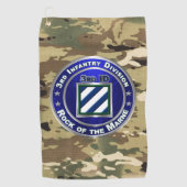 3rd Infantry Division Golfhanddoek (Voorkant)