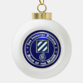 3rd Infantry Division Keramische Bal Ornament (Voorkant)