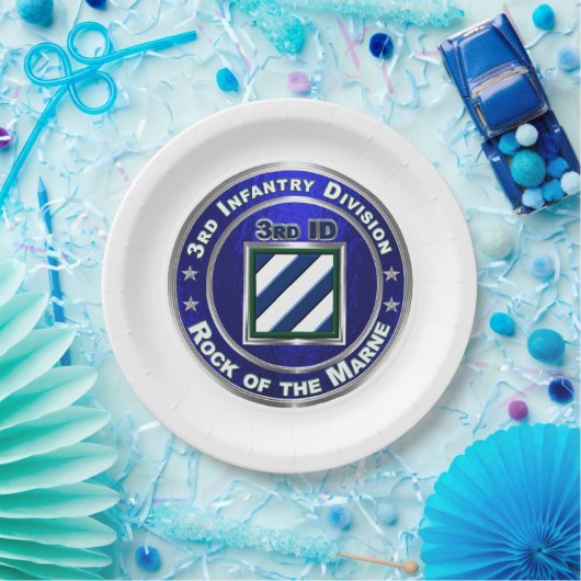 3rd Infantry Division Papieren Bordje (Feest)