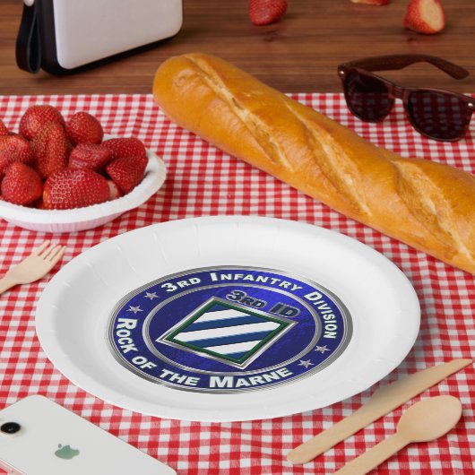 3rd Infantry Division Papieren Bordje (Picknick)