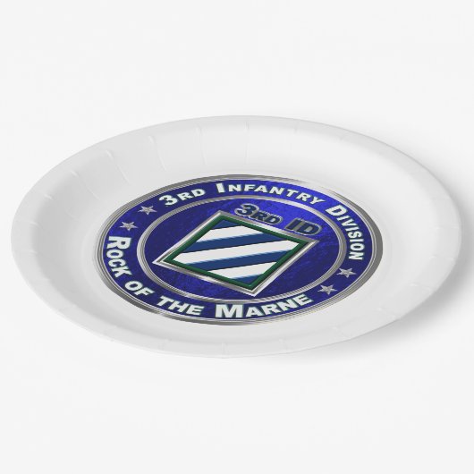 3rd Infantry Division Papieren Bordje (Gekanteld)