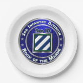 3rd Infantry Division Papieren Bordje (Voorkant)
