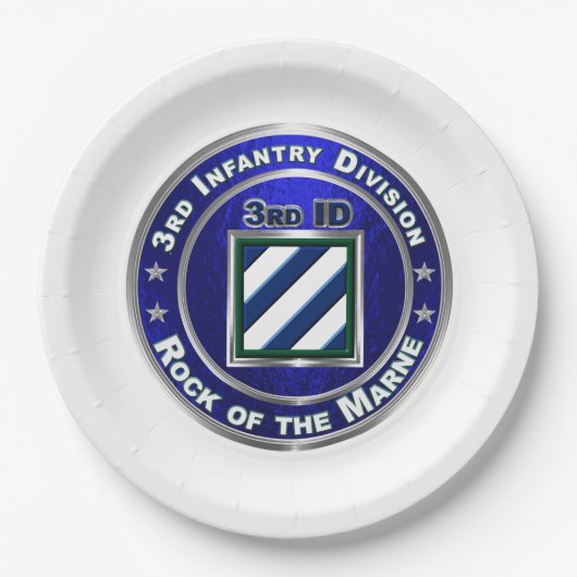 3rd Infantry Division Papieren Bordje (Voorkant)