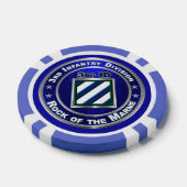 3rd Infantry Division Poker Chips (Enkel)