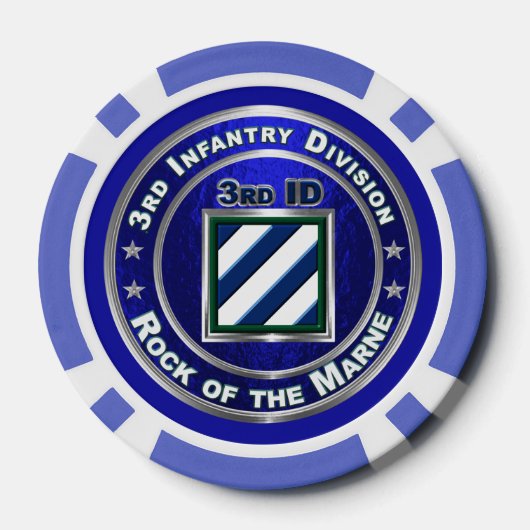 3rd Infantry Division Poker Chips (Achterkant)