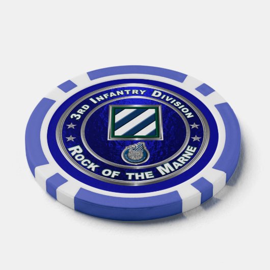 3rd Infantry Division Poker Chips (Enkel)
