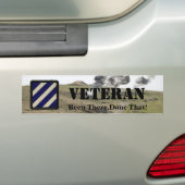 3rd infantry Division veterans bumper sticker (Op auto)