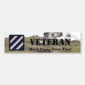 3rd infantry Division veterans bumper sticker (Voorkant)