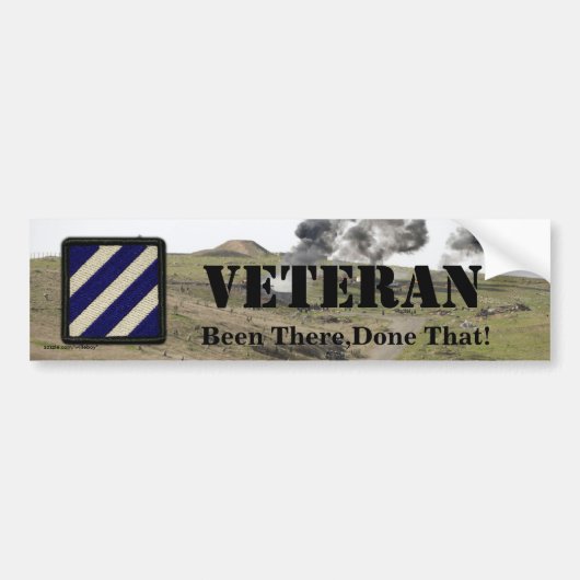 3rd infantry Division veterans bumper sticker (Voorkant)