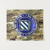 3rd Infantry Division Wandkleed (Voorkant (horizontaal))