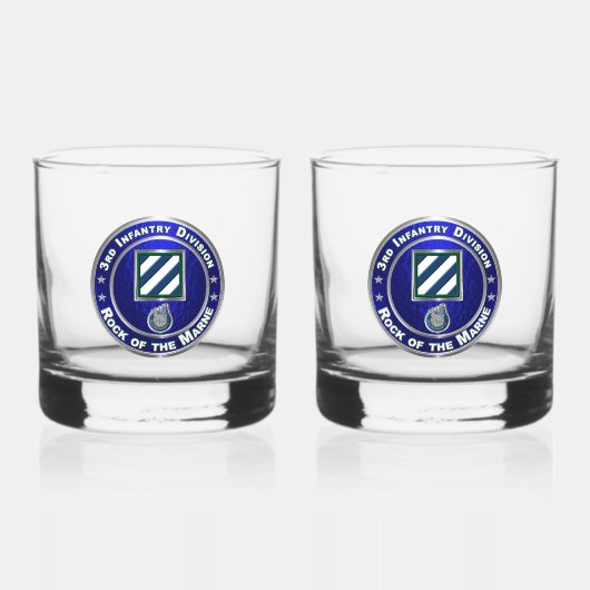 3rd Infantry Division Whisky Glas (Voorkant)
