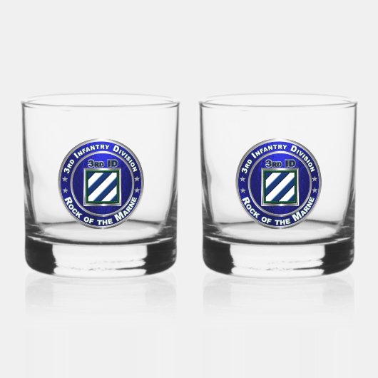 3rd Infantry Division Whisky Glas (Voorkant)