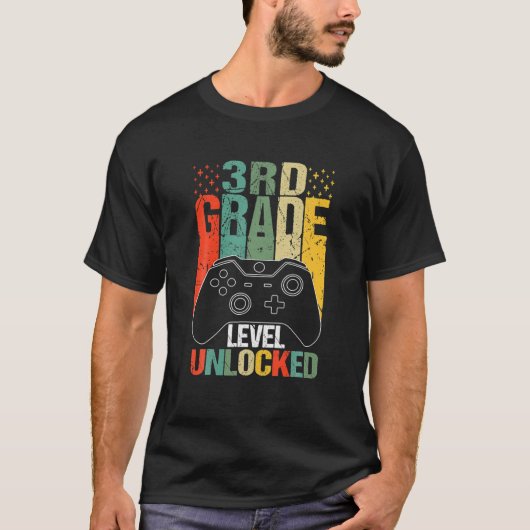 3RD-kwaliteit ontgrendelde videoband achteraan T-shirt (Voorkant)