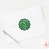 3rd Leather Wedding Sage Green Wax Seal Sticker (Envelop)