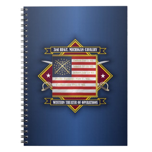 3rd Michigan Cavalry Notitieboek (Voorkant)