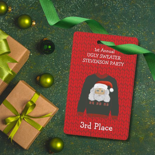 3rd Place Santa Ugly Sweater Party Winner Badge