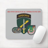 3RD PSYCHOLOGISCHE OPERATIES BATTALION MOUSEPAD MUISMAT (Met muis)