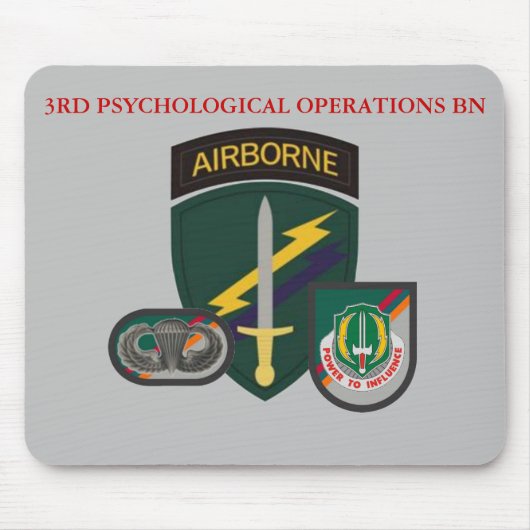 3RD PSYCHOLOGISCHE OPERATIES BATTALION MOUSEPAD MUISMAT (Voorkant)