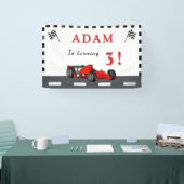3rd Race Car Birthday – Party Banner Fun!  (Beurs)