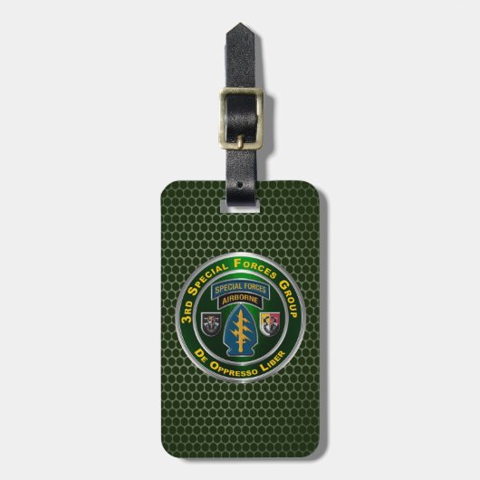3rd Special Forces Bagagelabel (Voorkant verticaal)
